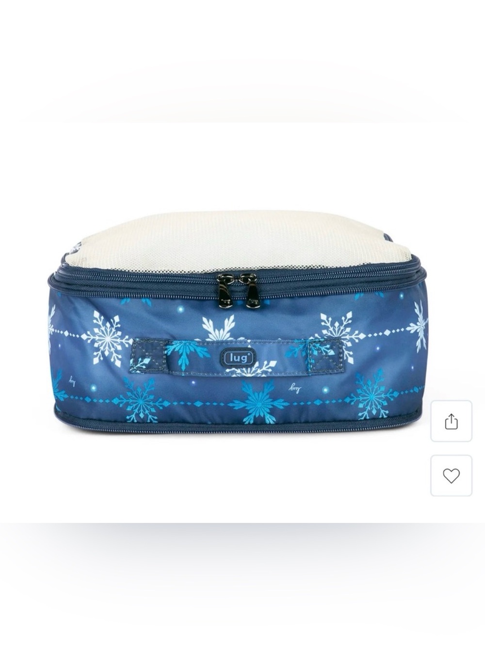 Lug Cargo Compression Packing Cube NWT Snowflake Navy